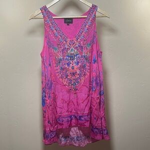 Elegant Pink Embellished Blouse